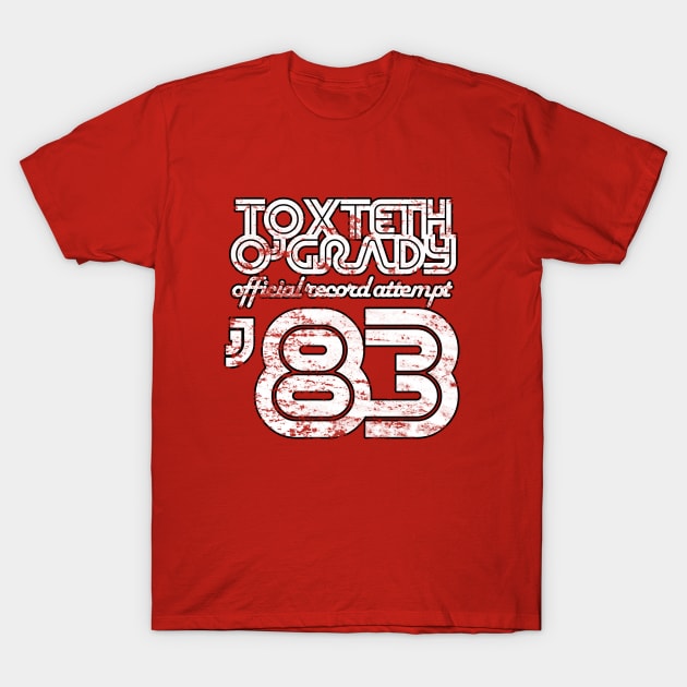 Toxteth O'Grady, official record attempt 1983 T-Shirt by brianftang